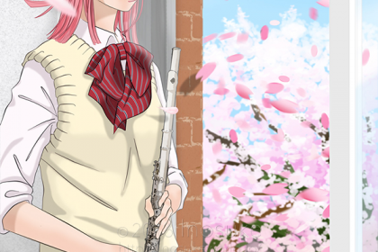 2014桜と女の子